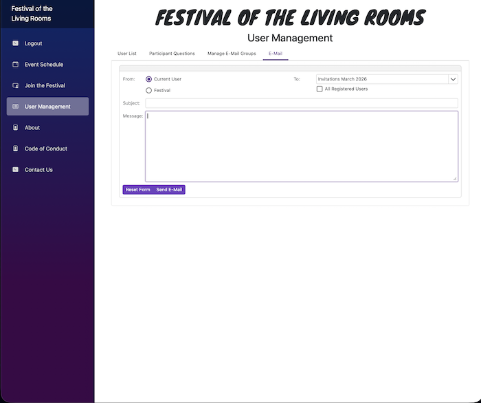 Festival Email